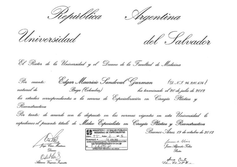 diploma-Cirujano-plastico-Argentina